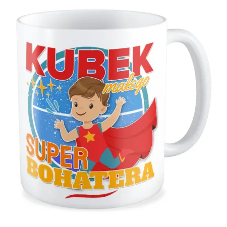 Kubek na DZIEŃ CHŁOPAKA Mały super bohater